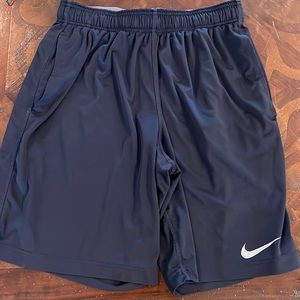Mens Nike dri-fit shorts size medium navy color good condition